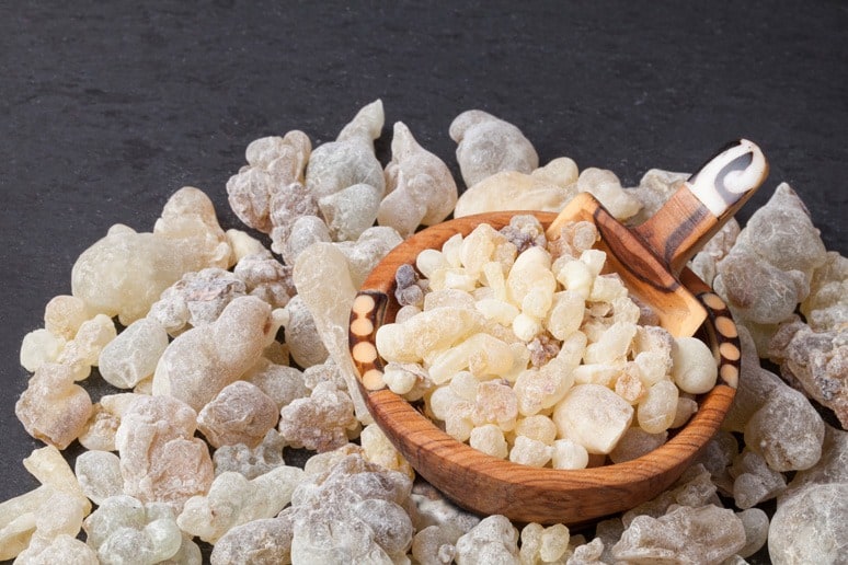 Frankincense in a bowl