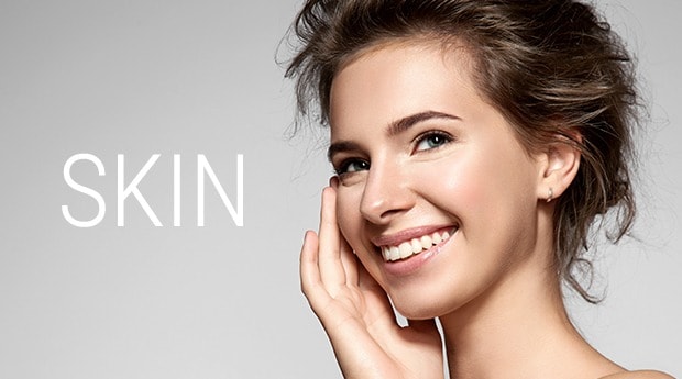 Woman With health Skin Smiles