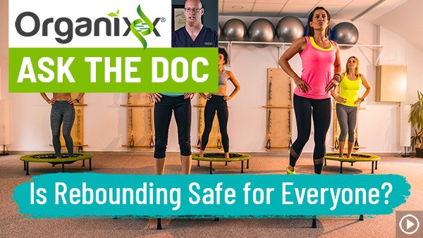 Is Rebounding Safe for Everyone? "Ask the Doc" with Dr. Nuzum "Ask the Doc" (People jumping on trampolines.)